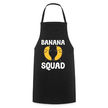 Banana Squad Bananen -Reifungsspezialist - Kochschürze - Schwarz - Vorne - AI Model Male 185 dark (185cm)