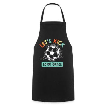 Soccer Team European Championship funny sayings colorful colors icon - Cooking Apron - black - Front - AI Model Male 185 dark (185cm)