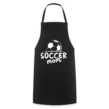 soccer mom soccer ball icon team icon - Cooking Apron - black - Front - AI Model Male 185 dark (185cm)