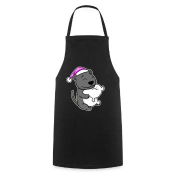 Tired Sleeping In Sleeping Pink - Cooking Apron - black - Front - AI Model Male 185 dark (185cm)