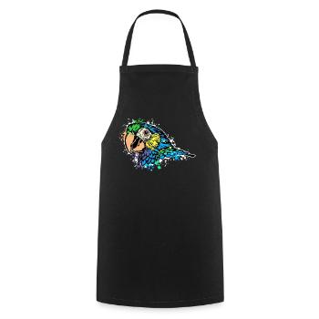 Parrot, Bird, Animal, Zoo, Bird Lover, Africa - Cooking Apron - black - Front - AI Model Male 185 dark (185cm)