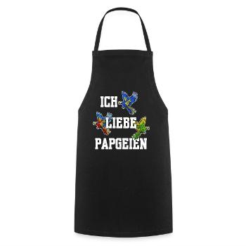 Perroquet Bird Lover Animal Birds Déclaration - Tablier de cuisine - noir - Devant - AI Model Male 185 dark (185cm)