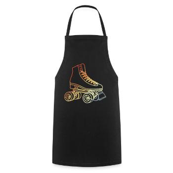 Roller Skates Sketch - Cooking Apron - black - Front - AI Model Male 185 dark (185cm)