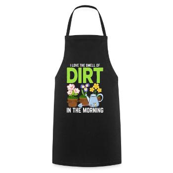 Dirt Gardening Funny Gardener Pothead Plant - Cooking Apron - black - Front - AI Model Male 185 dark (185cm)