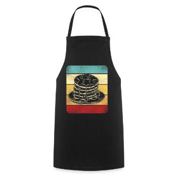 Pancake Lover Kids Retro Vintage - Kochschürze - Schwarz - Vorne - AI Model Male 185 dark (185cm)