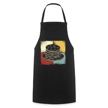 Pancake Lover Kids Retro Vintage - Kochschürze - Schwarz - Vorne - AI Model Male 185 dark (185cm)