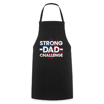 Starker Vater Herausforderung T-Shirt - Kochschürze - Schwarz - Vorne - AI Model Male 185 dark (185cm)