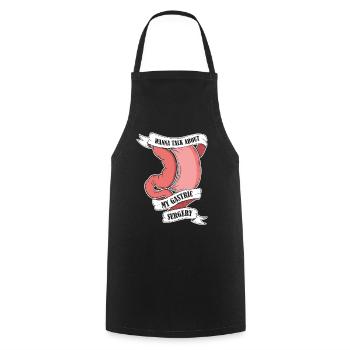Je veux parler de ma chirurgie gastrique Gastrique - Tablier de cuisine - noir - Devant - AI Model Male 185 dark (185cm)