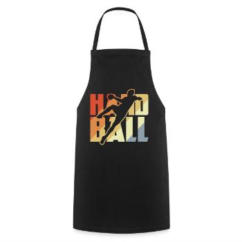 Vintage Handball - Tablier de cuisine - noir - Devant - AI Model Male 185 dark (185cm)