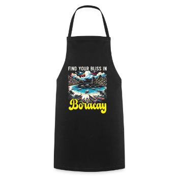 Boracay Philippines Vacances d’été Boaracay Beach - Tablier de cuisine - noir - Devant - AI Model Male 185 dark (185cm)