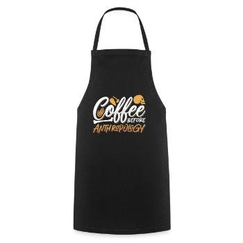 Anthropologist Coffee Archaeologists Coffee Lover - Kochschürze - Schwarz - Vorne - AI Model Male 185 dark (185cm)