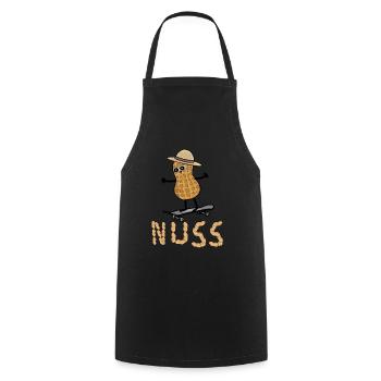 Peanut Skater Skating Teens Kids Kid - Cooking Apron - black - Front - AI Model Male 185 dark (185cm)