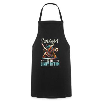 Danseur de Lindy Hop Danse Swing Danse - Tablier de cuisine - noir - Devant - AI Model Male 185 dark (185cm)