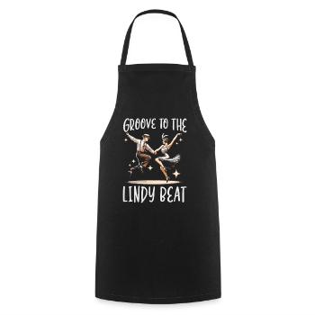 Danseur de Lindy Hop Danse Swing Danse - Tablier de cuisine - noir - Devant - AI Model Male 185 dark (185cm)