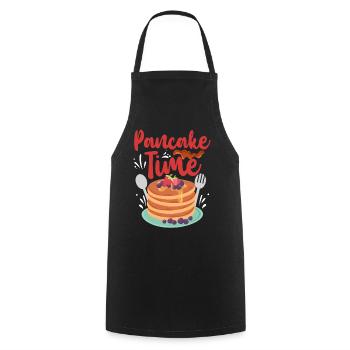 Amateur de crêpes pour enfants L’heure des crêpes - Tablier de cuisine - noir - Devant - AI Model Male 185 dark (185cm)