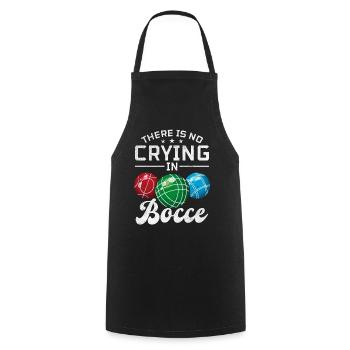 There Is No Crying In Bocce - Boccia Player - Cooking Apron - black - Front - AI Model Male 185 dark (185cm)