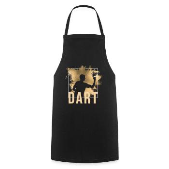 Dart - Kochschürze - Schwarz - Vorne - AI Model Male 185 dark (185cm)