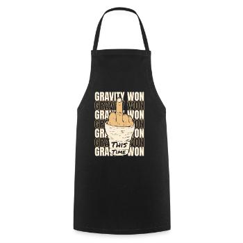 Gravity Won Broken Arm Leg Broken Bone Surgeon - Cooking Apron - black - Front - AI Model Male 185 dark (185cm)