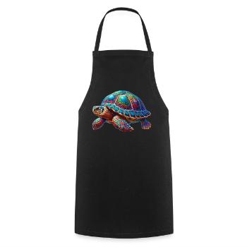 Tortue - Tablier de cuisine - noir - Devant - AI Model Male 185 dark (185cm)