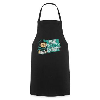 Bad Landing Expert Broken Finger Broken Bone Bone - Cooking Apron - black - Front - AI Model Male 185 dark (185cm)