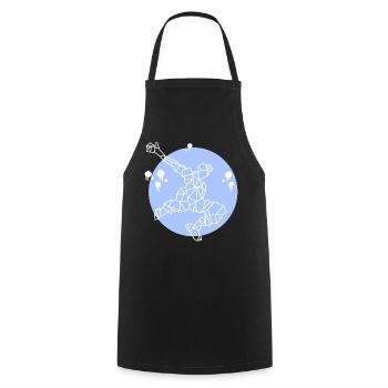 Sport - couleur blanche - Tablier de cuisine - noir - Devant - AI Model Male 185 dark (185cm)