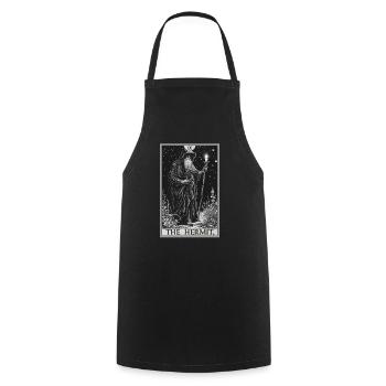 Tarot Card Tarot Card The Hermit The Hermit - Cooking Apron - black - Front - AI Model Male 185 dark (185cm)