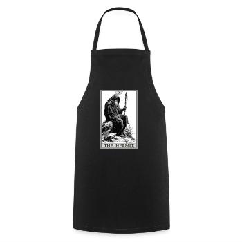 Tarot Card Tarot Card The Hermit The Hermit - Cooking Apron - black - Front - AI Model Male 185 dark (185cm)