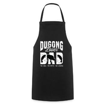 Dugong Lover Dad The Idol The Myth Animal Lover - Cooking Apron - black - Front - AI Model Male 185 dark (185cm)
