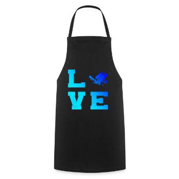 Diver Scuba Diver Scuba Diver Scuba Diving - Cooking Apron - black - Front - AI Model Male 185 dark (185cm)