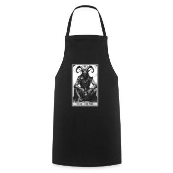 Tarot Cards Tarot Card The Devil The Devil - Cooking Apron - black - Front - AI Model Male 185 dark (185cm)
