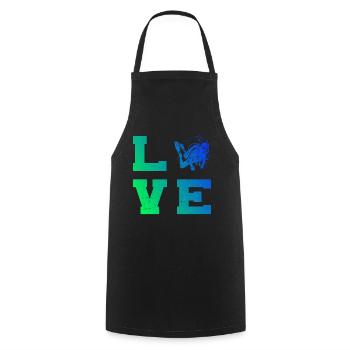 Diving Free Dive Men's Diver Diver - Cooking Apron - black - Front - AI Model Male 185 dark (185cm)