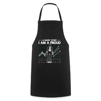 Data Analyst A Short Story I Am A Proud Programmer - Cooking Apron - black - Front - AI Model Male 185 dark (185cm)