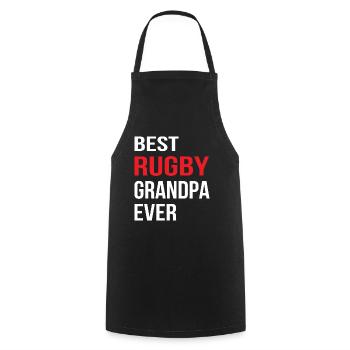 Best Rugby Grandpa Ever - Rugby Grandpa Rugby - Kochschürze - Schwarz - Vorne - AI Model Male 185 dark (185cm)