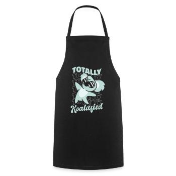 Totally Koalafied Koalabear Eucalyptus Lover Koala - Cooking Apron - black - Front - AI Model Male 185 dark (185cm)