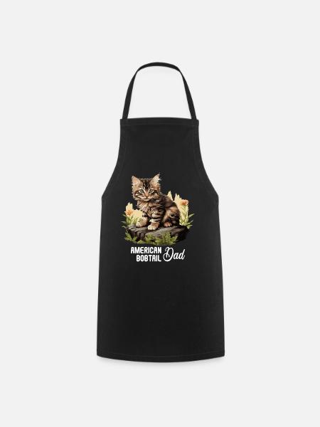 Cat Katzen American Bobtail - Kochschürze - Schwarz