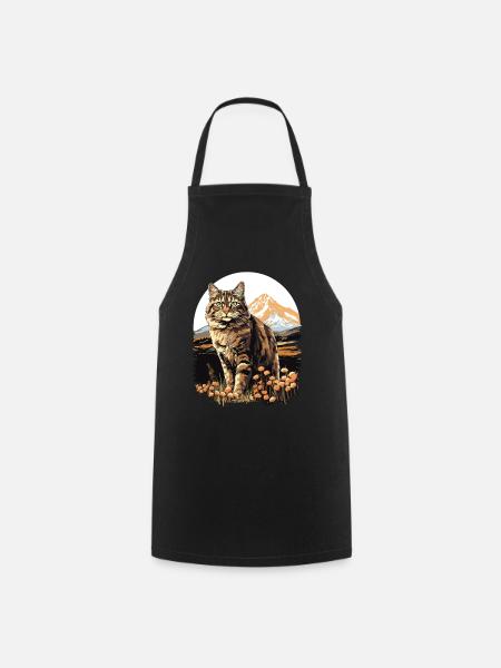 Cat Katzen American Bobtail - Kochschürze - Schwarz