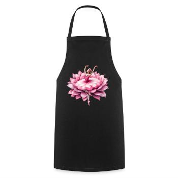Ballet dancer with tutu - Cooking Apron - black - Front - AI Model Male 185 dark (185cm)