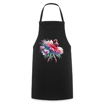 Ballet dancer with tutu - Cooking Apron - black - Front - AI Model Male 185 dark (185cm)