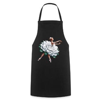Ballet dancer with tutu - Cooking Apron - black - Front - AI Model Male 185 dark (185cm)