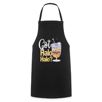 Do you have Halo Halo? - Cooking Apron - black - Front - AI Model Male 185 dark (185cm)