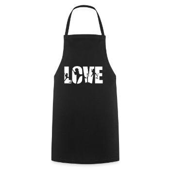 T-Ball LOVE Tee-ball Game Teeball Lover - Cooking Apron - black - Front - AI Model Male 185 dark (185cm)