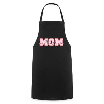Maman - Je t’aime - Tablier de cuisine - noir - Devant - AI Model Male 185 dark (185cm)