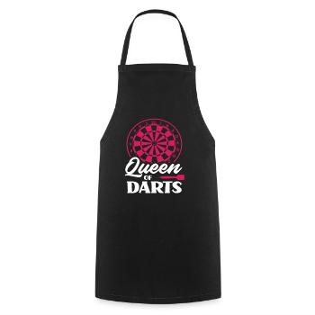 Dart Queen - Cooking Apron - black - Front - AI Model Male 185 dark (185cm)