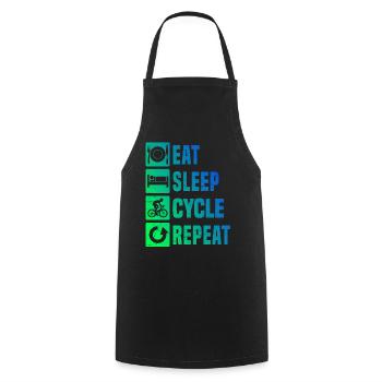Road Cycling Road Cycling Road Cyclist Road Bike - Cooking Apron - black - Front - AI Model Male 185 dark (185cm)