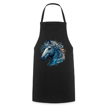 Cheval - Tablier de cuisine - noir - Devant - AI Model Male 185 dark (185cm)