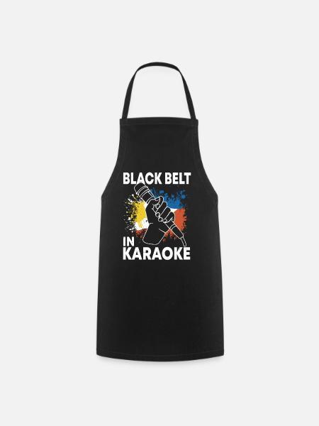 Philippinisches Karaoke Design - Kochschürze - Schwarz
