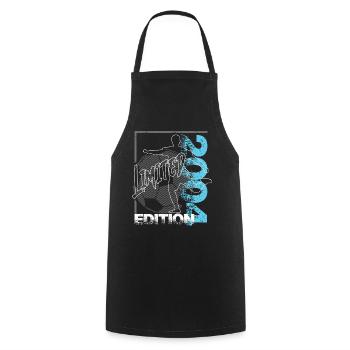 Limited Edition 2004 Limited Edition Football - Cooking Apron - black - Front - AI Model Male 185 dark (185cm)