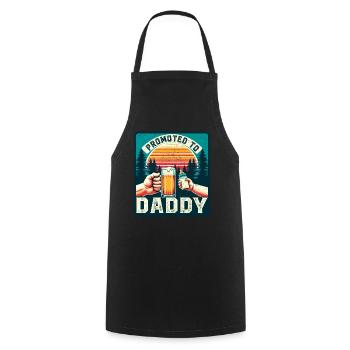 Expectant Dad loading Future Dad - Cooking Apron - black - Front - AI Model Male 185 dark (185cm)