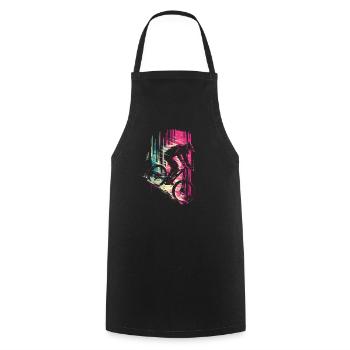 90s Mountain Bike Lovers - Cooking Apron - black - Front - AI Model Male 185 dark (185cm)