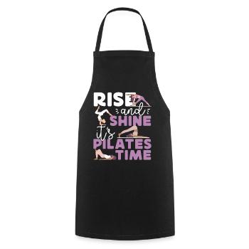 Instructeur de Pilates Teacher Rise - Tablier de cuisine - noir - Devant - AI Model Male 185 dark (185cm)